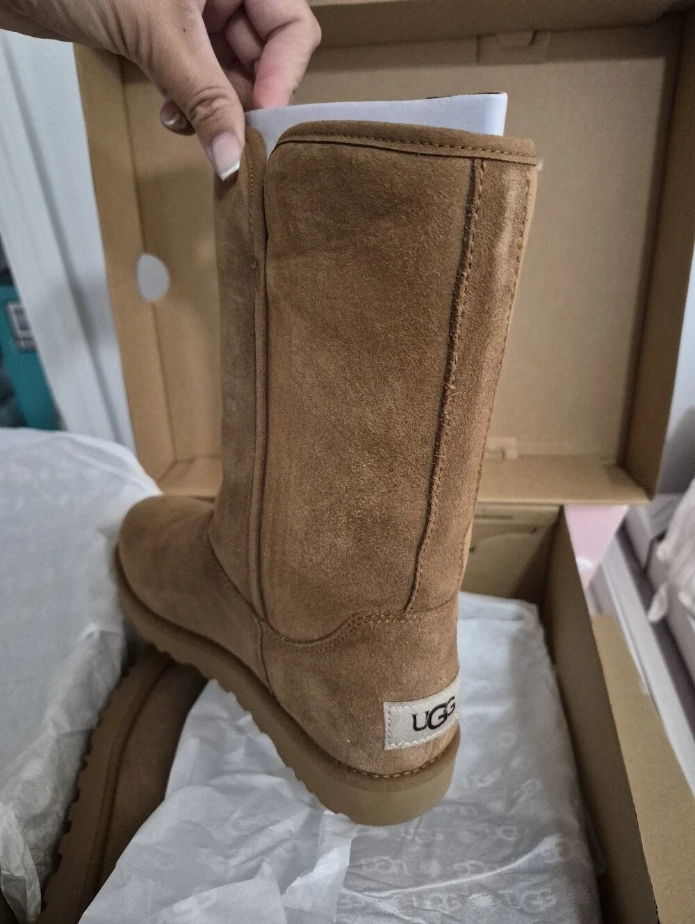 UGG Classic Tall Suede Winter Boot - Chestnut Brown